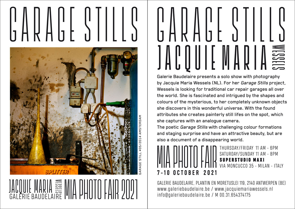 Flyer MIA Fair 2021 Jacquie Maria Wessels Garage Stills